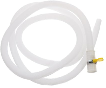 Cabilock Tuyau de vidange de rechange pour climatiseur - Tuyau de vidange pour climatiseur - Connecteurs de tuyau de vidange CA en acier inoxydable - Adaptateur blanc qui coule d'eau