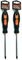 Tradineur - Pack de 2 Destornilladores Estrella 6 x 125 mm - Herramienta Manual - Bricolaje y Montaje - Punta Magnética - Acero Inoxidable