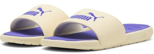 PUMA Damen COOL CAT 2.0 WNS Schiebe-Sandalen, Creamy Vanilla-Dark Amethyst, 38 EU
