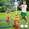 Wassersprinkler-Baseballspielzeug für Kinder, Schnecke/Hubschrauber-Sprinklerball-Set mit 2 Sprinklerköpfen, Outdoor-Spray, Wasserspielzeug für Hinterhof, Rasen, Garten, Sommer, Pool, Party, Spaß