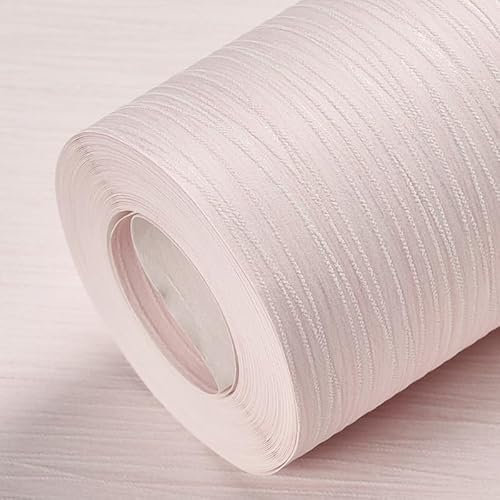 BITHAI Vliestapete Scandinavian Streifentapete Tapete Modern Streifen mit Textilartiger Oberfläche Blockstreifentapete Boho Gestreifte Tapete Flur Schlafzimmer Wohnzimmer (hellrosa)