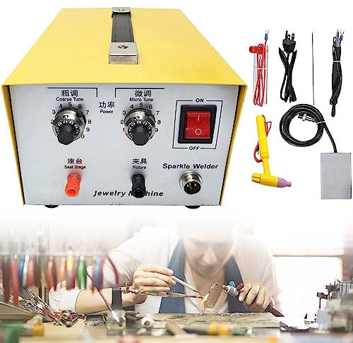 LZDOYY 2 in 1 Pulse Sparkle Spot Welder Laser Saldatrice per Gioielli 30A / 80A per Mini palmare Oro/Argento/Platino,30A-220V