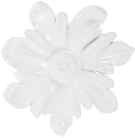 Artibetter Geschnitzte Applikationen Onlays Kunstharz Schnitz-Abziehbilder Ecktafeln Für Wandschränke Schränke Spiegel Kamin Schrank Kommode Türen Rahmen Diy-Projekt Weiß