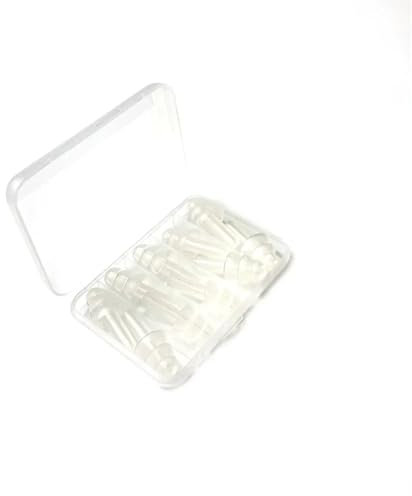 Bouchon D'Oreille 5 paires de bouchons d'oreilles confortables, bouchons d'oreilles souples en Silicone à réduction de bruit, bouchons d'oreilles de natation Boule Quies(Clear)