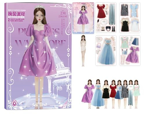 leryveo Magnet-Outfit und Zubehörteile, Magnetische Anziehpuppen | Sichere Anziehpuppen,Pädagogisches Rollenspielspielzeug, tragbar für Geburtstag, Neujahr, Weihnachten, Ostern, Kinder, und Mädchen