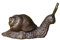 Bronze-Skulptur Schnecke | klein | 9,5x3,5x4cm | Tierfigur aus Bronze handgefertigt