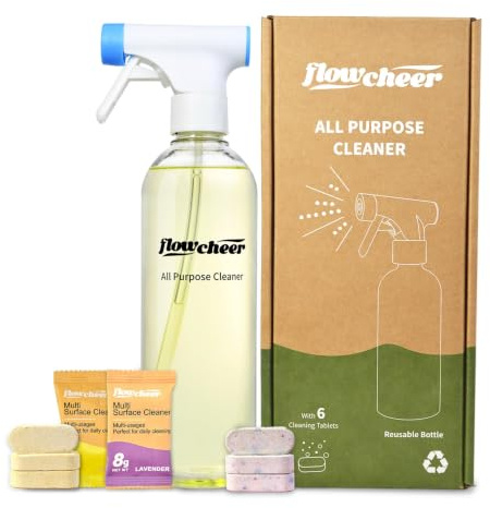 Flowcheer Multi Surface Cleaner Refills -All Purpose Cleaning Tablets (variety6)