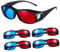 Garneck 5 Pcs Anaglyph 3D Glasses - Red and 3D Viewing Glasses for Home Cinema - & Games Universal Compatibility for Stunning