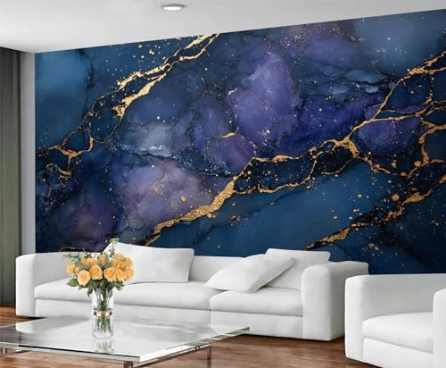 GIVLWF Wallpaper - Marble Home Decor & Mural, Dark Marble Bedroom Wallpaper, Wall Paper for Living Room, Large Wall Mural - Not Self-Adhesive, Stone Texture
