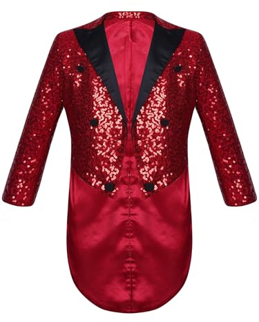 Linyuir Kind Smoking Jacket Mit Pailletten Für Jungen Im Alter Von Bis Jahren Für Hochzeitszeremonien Abendveranstaltungen Und Karnevalsfeste Mit Frackmantel Und