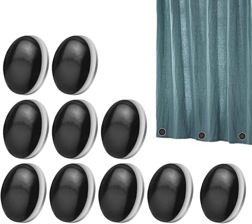 Poids magnétiques pour rideau de douche - Poids de rideau en silicone multi-usages | Aimants de nappe d'extérieur | Rideaux résistants au bruit | Accessoires pour réunions et camping