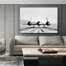 ZHUOYA SR-71 Blackbird Poster Wandkunst Luftfahrt Kampfflugzeug Gemälde Vintage Flugzeug C-130 Gemälde für Wohnzimmerdekoration (80x120cm)