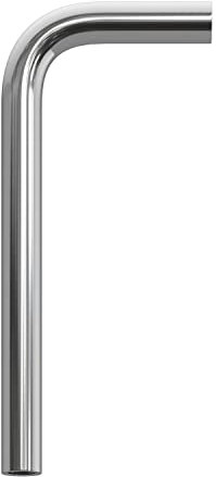 creative cables - Tubo Curvo di Estensione 14 cm in Metallo - Cromo