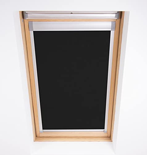 BLACK ROLLER ROOF BLIND FOR OPTILIGHT WINDOW FOR CODE 55 / 78 (BLACK)
