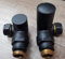 Teams Designer Matt Black Corner Radiator Valves Pair 15mm x 1/2 Towel Rail Valve CMB