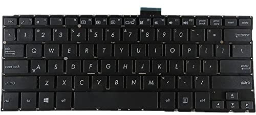 fqparts-cd Replacement Tastiera del Computer Portatile per for ASUS Transformer Book TX300 TX300CA Nero Versione Americana