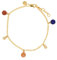 XEN Armband Multicolor 2,75 ct. 17-19 cm gelbvergoldet 19