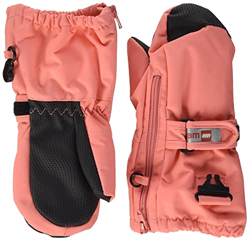 Lego Wear Unisex Baby Lwaripo - Lego Tec Play Winter Handschuhe, Peach, 80 EU