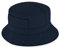 fiebig Fischerhut aus Baumwolle | Unisex Outdoorhut mit Taschen & Reißverschlussfach | Bucket Hat in vielen Farben & Größen (59-L, Marineblau)