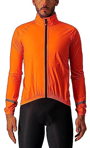 CASTELLI Herren Emergency 2 RAIN Jacket, Brilliant Orange, L