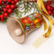 Christbaumschmuck Glocke aus Holz 6,5 х 5 cm Handgefertigt und Handbemalt nach Ukrainischer Tradition der Petrykiwka-Malerei mit Blumenmuster