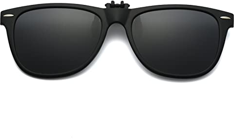 Long Keeper Sonnenbrillen Aufsatz Brille - Polarisierte Sonnenbrillen Clip Sonnenbrille Aufsatz für Brillenträger Herren Damen mit UV Schutz