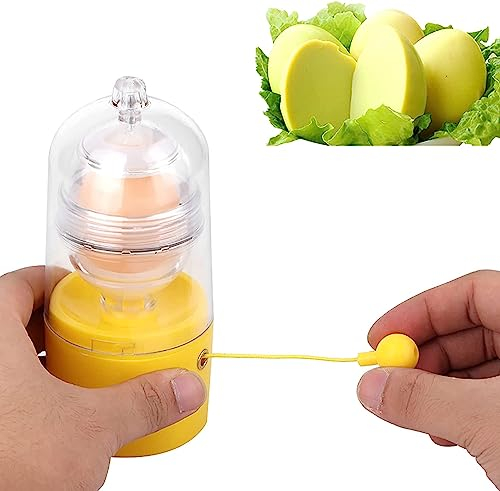 Pwshymi Manual Egg Spinner,Portable Egg Scrambler, Egg Yolk and Egg White Mixer, Egg Shaker Kitchen Gadget for Golden Egg Making Yolk White Mixer Cooking Utensil Kitchen Gadgets Egg Pudding Maker Food