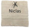 Personalisiertes Handtuch mit Namen Schön gestickter Sport Name Handbadetuch 100% Baumwollhandtuch Sportliche Motive Personalized Custom Towel with Name (140 x 70 cm, Klettern)