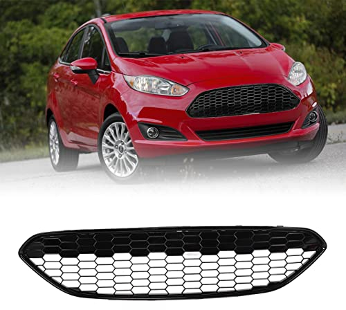 Frontstoßstange Gitter Kühlergrill für Ford Fiesta 2013-2017, Auto Frontgrill Dauerhaft Front Grill Renngrill Frontstoßstange Radiator Kühlergrille