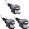 Gathukila Lot de 3 détecteurs de mouvement pour extérieur Courant continu 12 V Noir