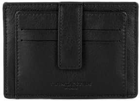 Lancaster | Soft Vintage Homme - Porte-Cartes Cuir de Vachette Pleine Fleur Noir