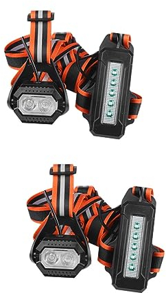 INOOMP 2 Sätze Laufende Lichter Sportzubehör Wiederaufladbares Lauflicht Outdoor-versorgung Outdoor-Accessoire Laufende Vorräte Outdoor-lauflampe Laufzubehör Led Nachtfahrlicht Brust