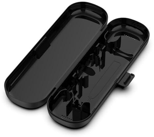 NovemFoal Leicht zu reinigender Reisebehälter für elektrische Zahnbürsten, gesünder für Oral-B Pro Smart Genius Serie für Aquasonic Black Serie für Philips Sonicare 4100/6100/9000/9900/7500 (1)