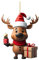 Weihnachtsbaum Deko Weihnachtshirsch Acryl Deko Weihnachten Lustige Weihnachtskugeln Weihnachtsbaum Basteln Weihnachten Baumkugeln Christbaumschmuck Weihnachtsschmuck Christbaumkugeln (J, One Size)