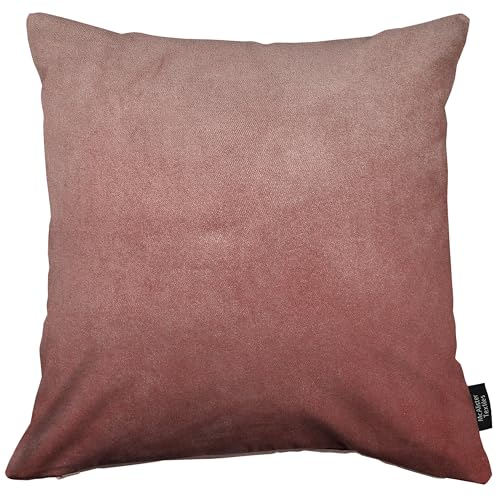 McAlister Textiles Matter Samt Knife Edge | Kissenbezug für Sofakissen in Altrosa | 50 x 50cm | erhältlich in 25 Farben | griffester Samt | Kissenhülle für Samtkissen