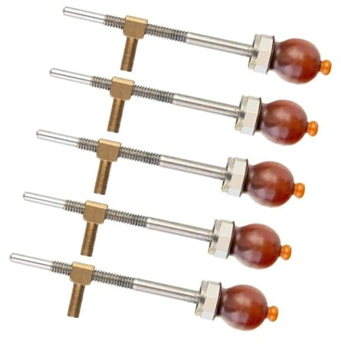 Red OX Horn Violin Bow Frog 5PCS Buttons Bow Parts Replacement Violinen-Zubehörset