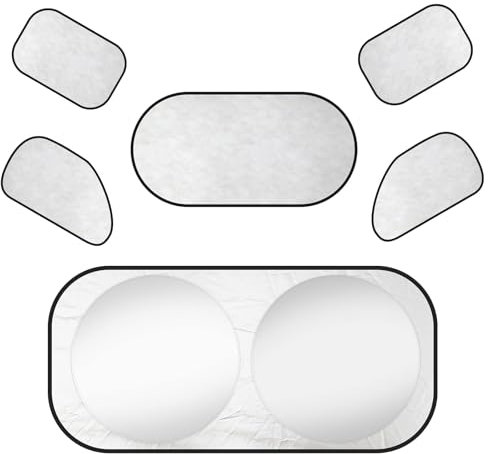 Sonnenschutz Windschutzscheiben Schutz Set für Opel Zafira Life M 2019-2020, Windschutzscheibe Sonnenschutz Thermomatte Fahrerhaus Thermomatten Auto Frontscheiben Sonnenschutz,B
