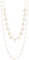 Bulinlin Damen Lange Kette Gold Lange Perlen Statement Kette Gold Modeschmuck Geburtstagsgeschenk für Frauen(White)