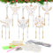 MONCAP 6 STK Engel Diamond Painting Weihnachten Diamond Painting Schlüsselanhänger Engel Windspiel Bastelset Weihnachten Diamond Painting Anhänger für Erwachsene Kinder Weihnachtsbaum Winter Deko