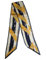 GIMIRO Satin Seidenschal 148 x 13,5 cm Krawatte Double Layer Bund für Blazer, Mantel, Kleid (97# Navy - Yellow - Horse)