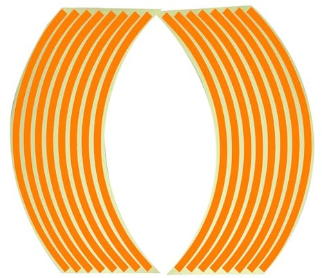 Rueda Pegatinas reflectantes Adhesivos Calcomanías Ruedas Bicicletas Motocross Cinta Reflectante Llantas 17/18 Pulgadas Tiras Estilo Automóviles Adhesivos Reflectantes Pegatina Rueda Moto