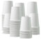 CHEF ROYALE 50x 7oz White Paper Cups for Hot & Cold Drink Disposable Coffee Cups Eco Friendly Cups Perfect to Use for Your Home, Office, Cafe, Work Outdoors White Cups (50, 7oz)