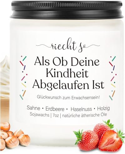 Geschenke zum 18 Geburtstag Mädchen - Geschenk 18 Geburtstage Mädchen, Meisterhafte Parfümkomposition, Cremigen, Erdbeeren und Haselnüssen Nuancen, Geburtstagsgeschenk für Tochter, Schwester, Freundin