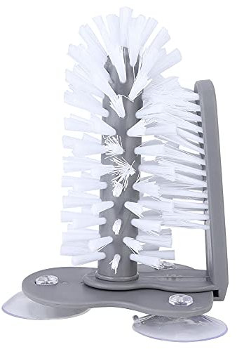 Gläserspülbürste mit Saugnapf, Wasserflaschen Wascher Küchenbar Reinigung Werkzeug für Babyflaschen, Wasserflaschen, Weingläser