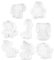 Ciieeo 2sets Cake Spring Form para Muffin Cookie Cup Cake Pans for Baking Bin Tins Biscuit Gingerbread Pancake Butter Animal Dish Pantry Cartoon Oven Fondant Liners Plastic 8pcs*2
