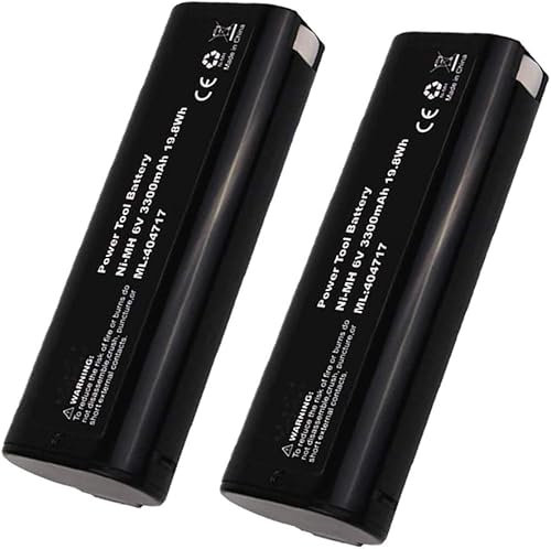 ZEERISA 4.8Ah 6V 404717 2 Pack Battery IM350 Ni-MH Battery 6V Compatible with Paslode Nailers 404717 B20544E 404400 900400 901000 B20720 BCPAS-404717 IM250 IM200 IM65 IM50 IM350A IM350CT PS604N