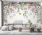 songqians Papier Peint Panoramique 3D Fleurs Papillons Vintage Fonds d'écran Tapisserie Mural Salon Chambre Décoration Murale -SQ014-400x255cm（Width x Height）