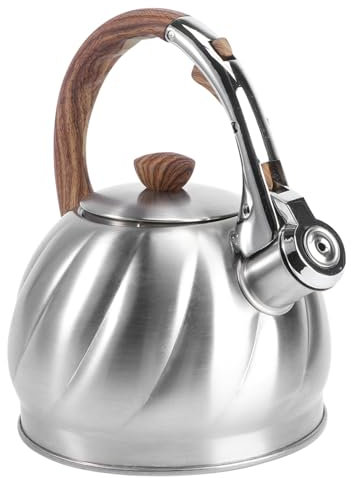 Gatuida -wasserkessel Pfeifkessel Pfeifteekanne Wasserkessel Praktische Für Gasherd Induktionsherd Elektroherd Mit Griff Zum Kochen Von Wasser Tee Kaffee Erhitzen Von Milch