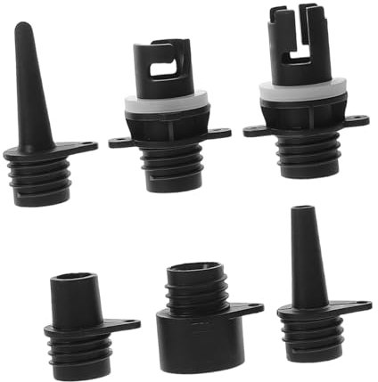 BESPORTBLE 6Pcs Inflatable Pump Adapter Set for Air Beds and Paddle Boards Quick Connect Valve for Inflatable Boats and Kayaks Easy Installation and Portable Design for Camping and Outdoor Activities