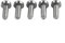 Lot de 21 vis de rechange pour trottinette électrique Xiaomi M365 Pro avec clé